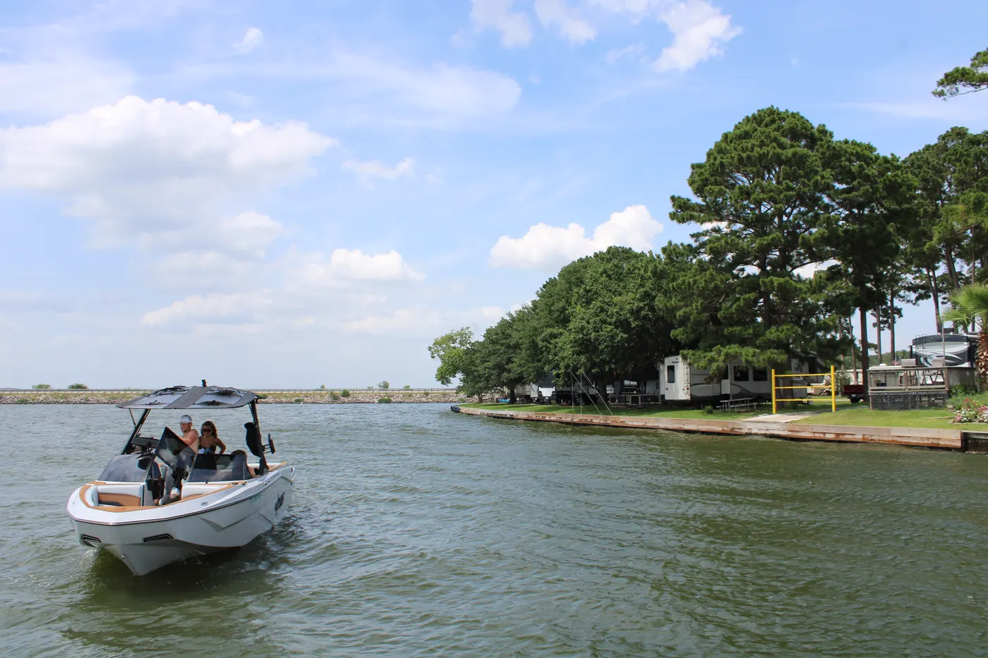 Boating & Skiing on Lake Conroe